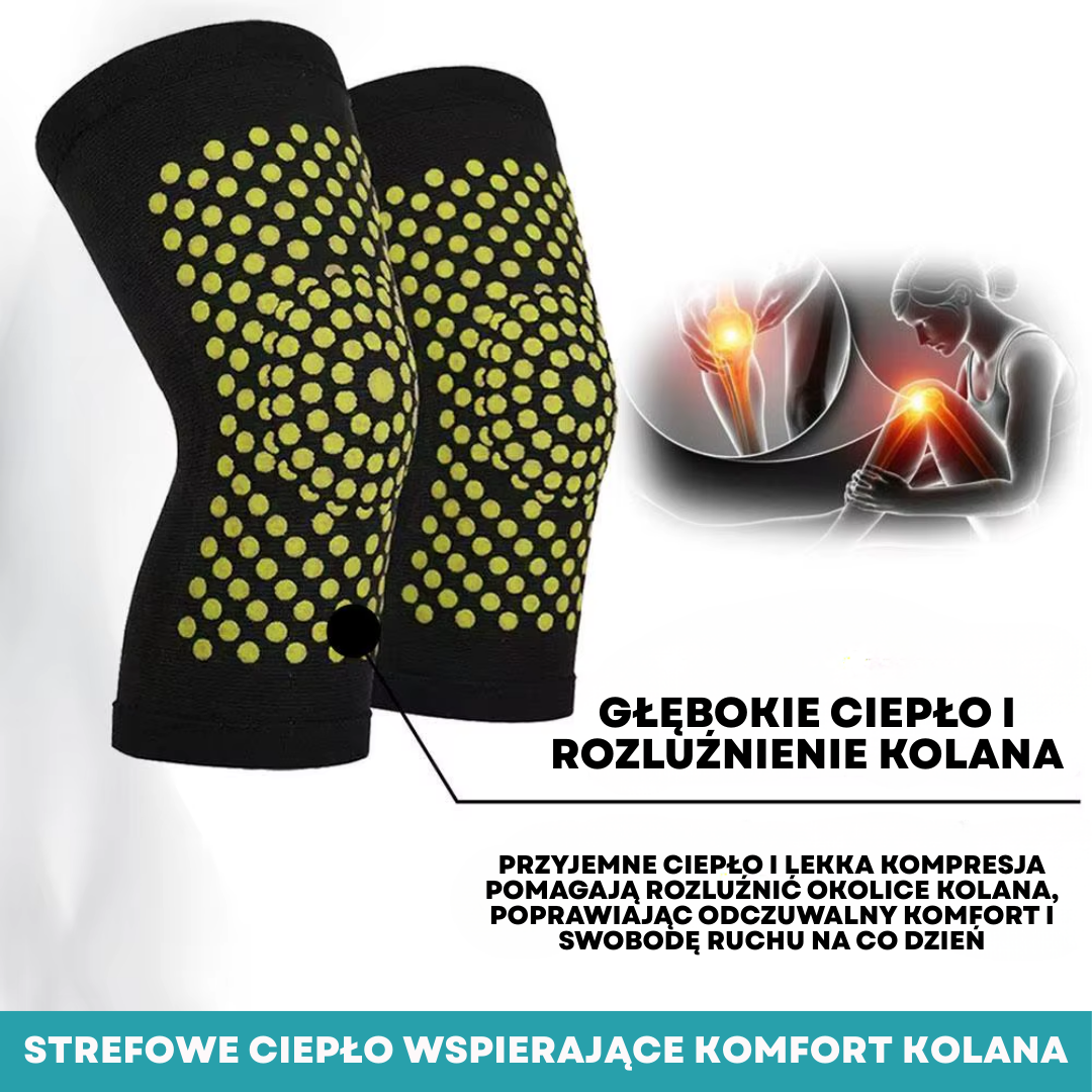 Głębokie ciepło i rozluźnienie kolana